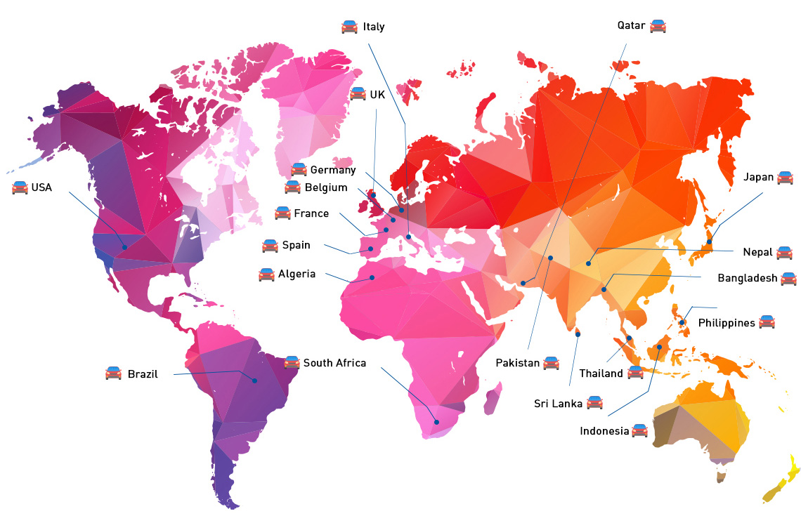 Map of Western Union Locations