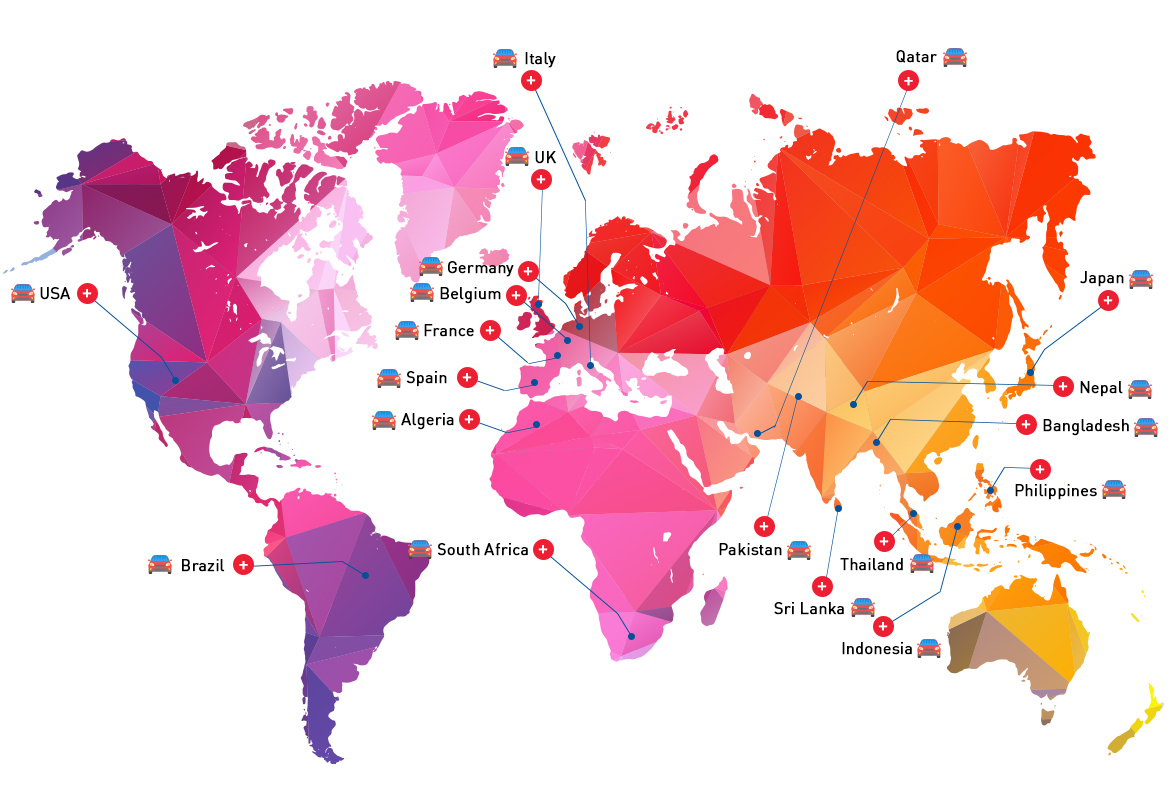 Map of Western Union Locations