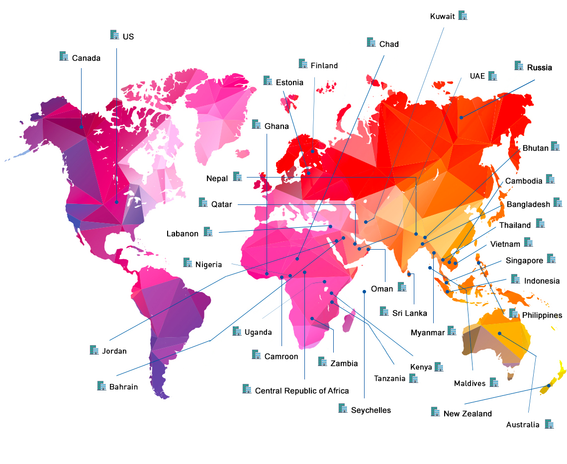 Map of Western Union Locations